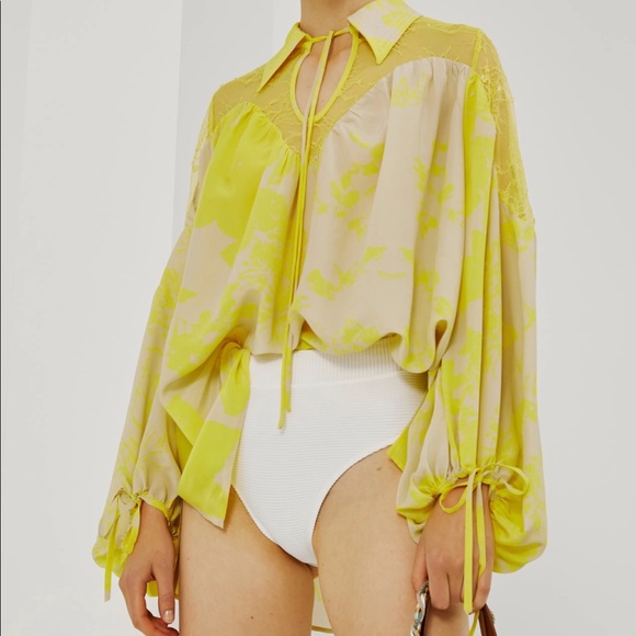 Beatrice B Italia Blouse Citrine Yellow - Picture 1 of 4